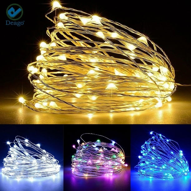 LED Battery-powered Micro Wire Copper Fairy String Lights Party Decor
